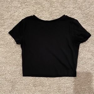 Black Cropped Tee
